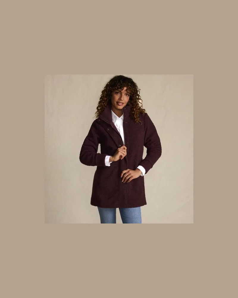 Lands' End Bouclé-Jacke, Damen, Größe petite, Rot, Polyester, by Rot