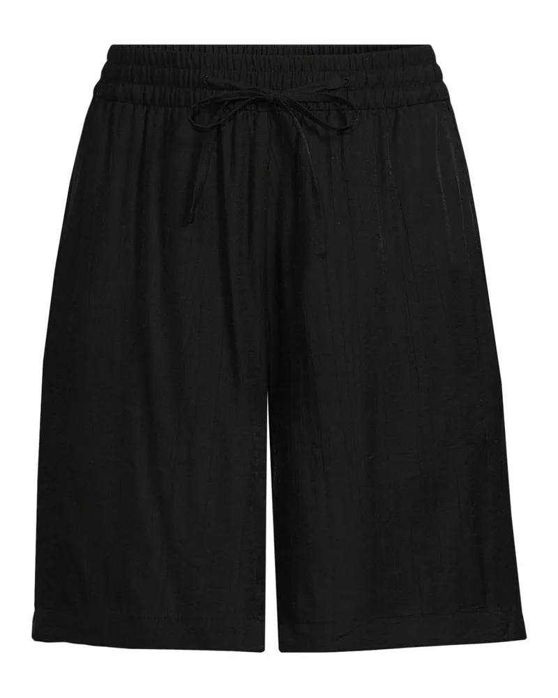 Lands' End Schlupfshorts Ready to Go mit Bändchenzug, Damen, Größe regular, Schwarz, Nylon/Viskose, by Schwarz