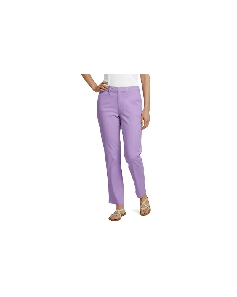 Lands' End 7/8-Chinos mit geradem Bein Mid Waist, Damen, Größe regular, Lila, by Lila
