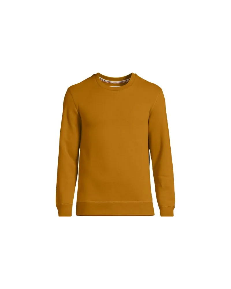 Lands' End Rundhals-Sweatshirt SERIOUS SWEATS, Herren, Größe:56-58 regular, Gelb, Baumwoll-Mischung/Polyester-Mischung, by Gelb