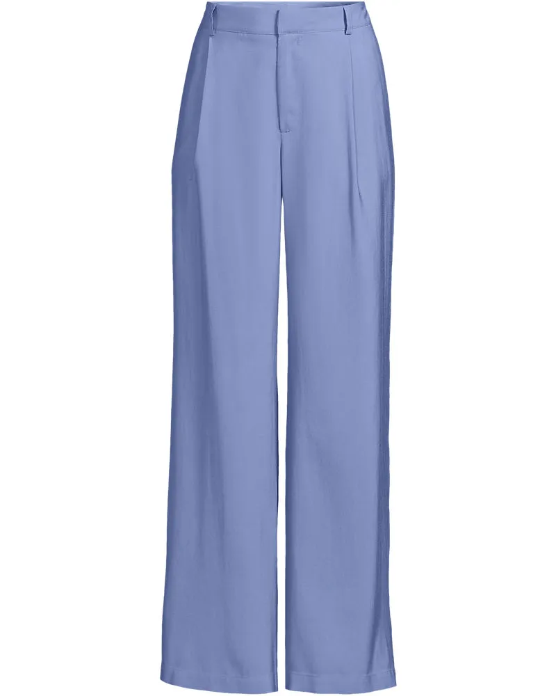 Lands' End Softe Hose aus Modal-Mix, Damen, Größe:34 regular, Blau, Polyester/Polyester-Mischung, by Blau