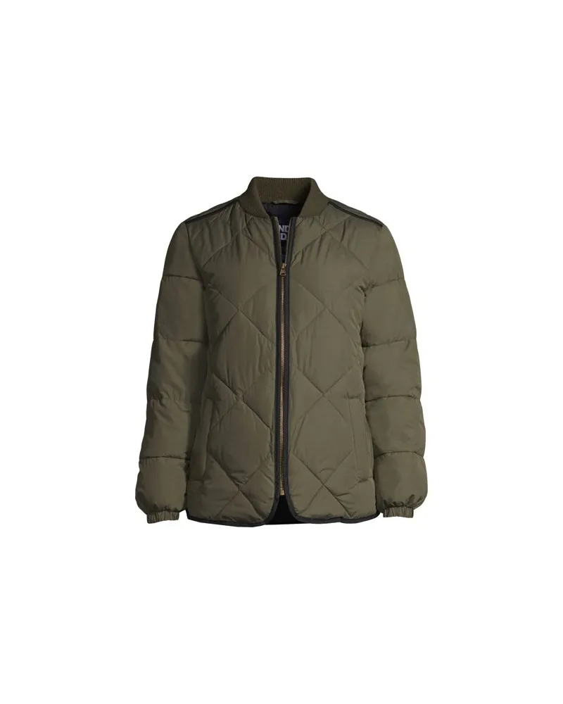 Lands' End Isolierte Steppjacke THERMOPLUME, Damen, Größe plus, Grün, by Grün