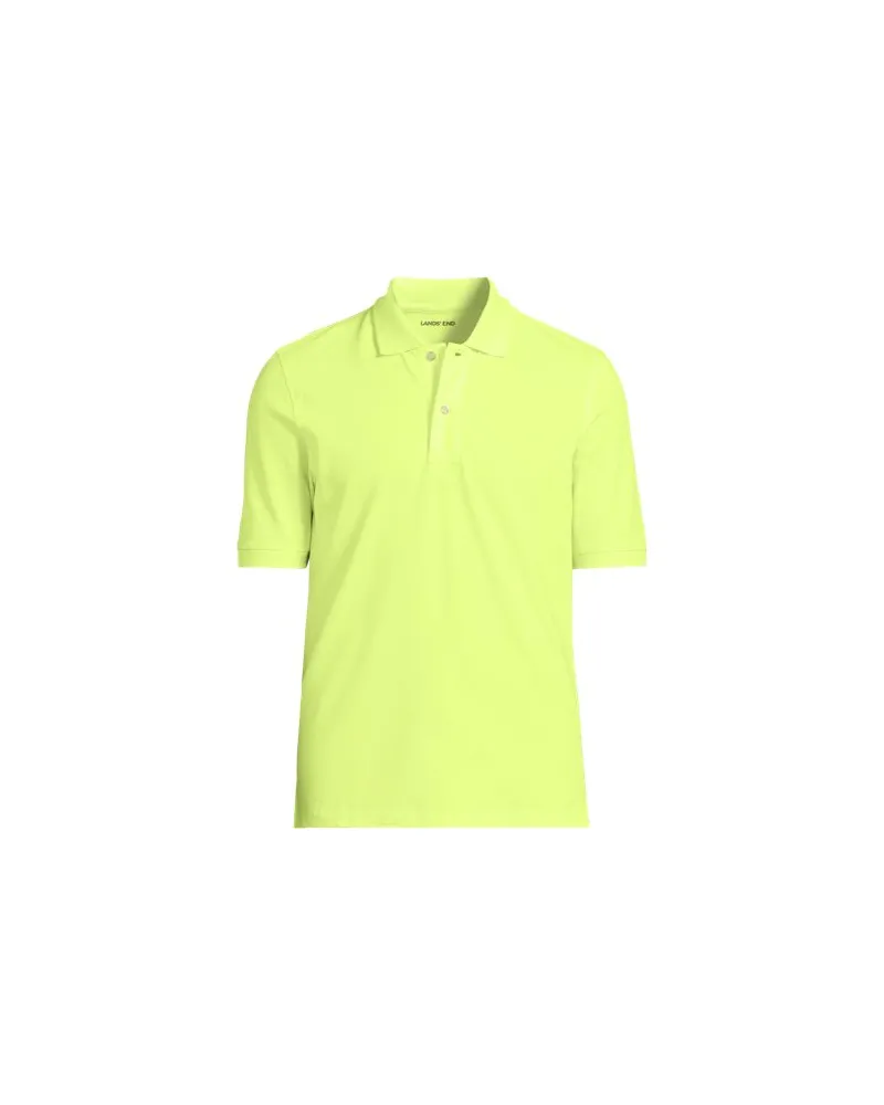 Lands' End Komfort-Piqué-Polo mit Stretch, Classic Fit, Herren, Größe:48-50 regular, Gelb, Baumwolle/Elasthan, by Gelb
