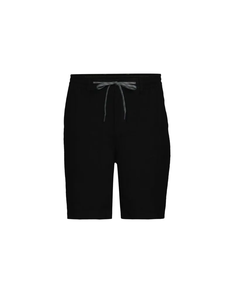 Lands' End Shorts aus reinem Leinen, Herren, Größe regular, Schwarz, by Schwarz