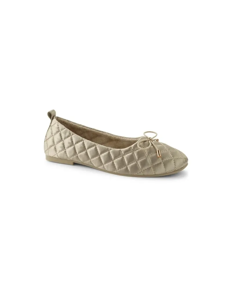 Lands' End Ballerinas mit Schleife, Damen, Größe regular, Braun, by Braun
