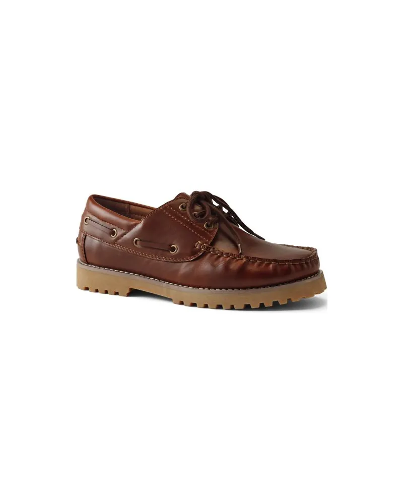Lands' End Bootsschuhe, Herren, Größe regular, Braun, by Braun