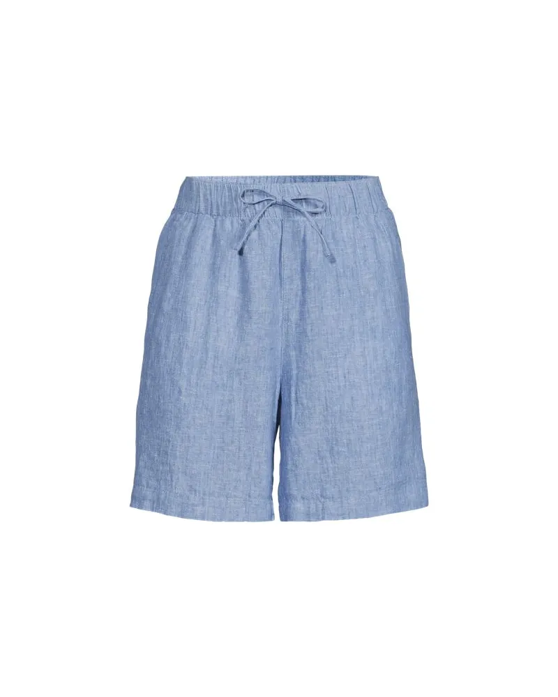 Lands' End Leinen-Schlupfshorts, Damen, Größe:40-42 regular, Blau, Leinen, by Blau