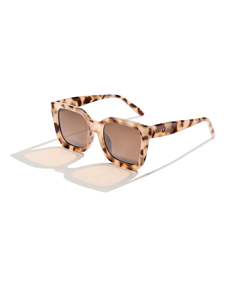 Lands' End ABSTRACTION Sonnenbrille mit gemustertem Rahmen, Damen, Größe:null regular, Braun, by Braun