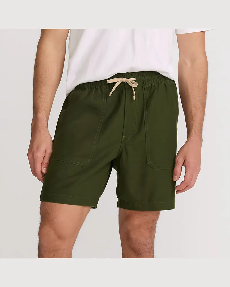 Lands' End Schlupf-Shorts, Herren, Größe regular, Grün, Baumwolle, by Grün