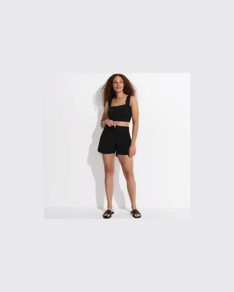 Lands' End Badeshorts, Damen, Größe regular, Schwarz, Nylon-Mischung, by Schwarz