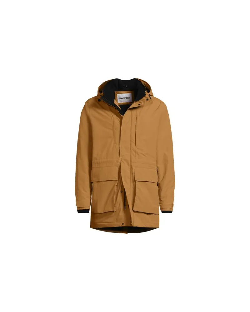 Lands' End Wasserdichter, isolierter Squall-Parka, Herren, Größe:48-50 regular, Beige, Nylon, by Beige