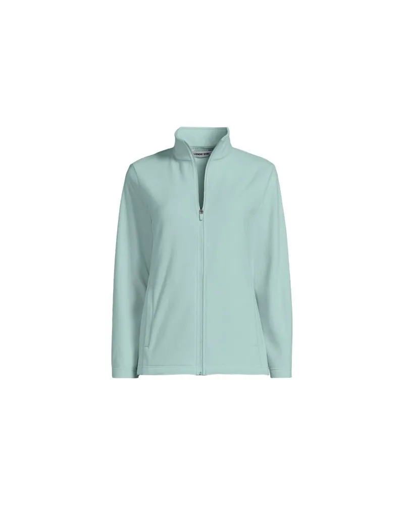 Lands' End Anyweather Fleece-Jacke, Damen, Größe petite, Grün, Polyester, by Grün