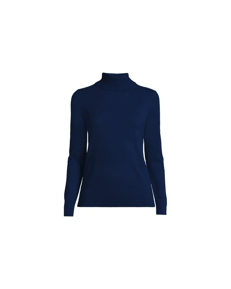 Lands' End Rollkragen-Pullover aus Kaschmir, Damen, Größe plus, Blau, Kaschmir, by Blau