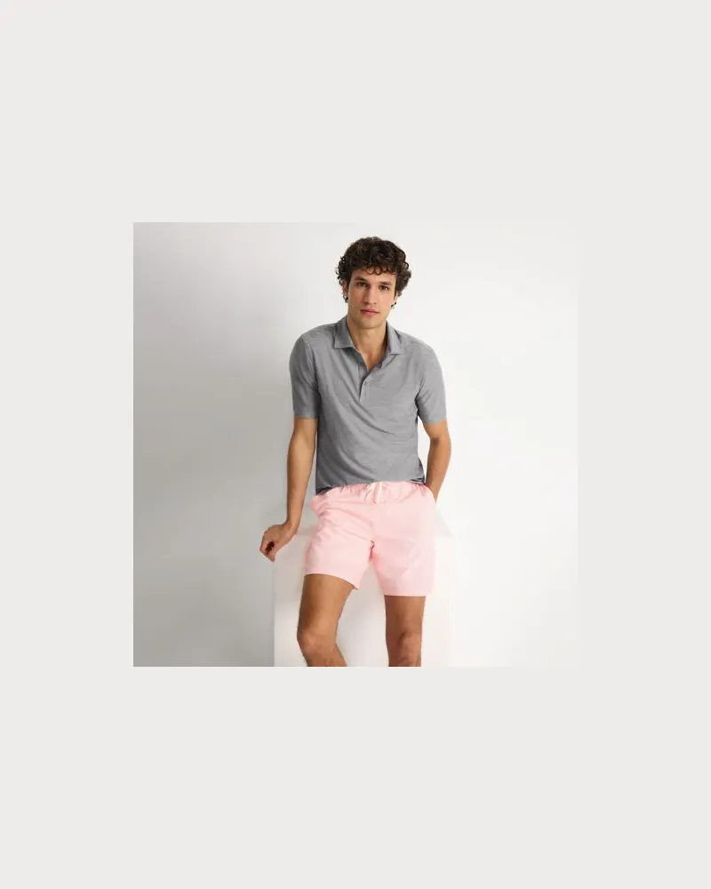 Lands' End Active Performance Poloshirt, Herren, Größe:52-54 regular, Grau, Polyester-Mischung, by Grau