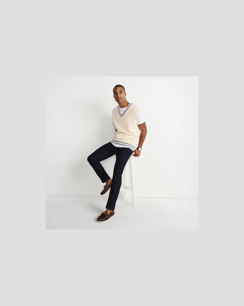 Lands' End Stretch-Denim Jeans, Slim Fit, Herren, Größe regular, Blau, Baumwoll-Mischung, by Blau