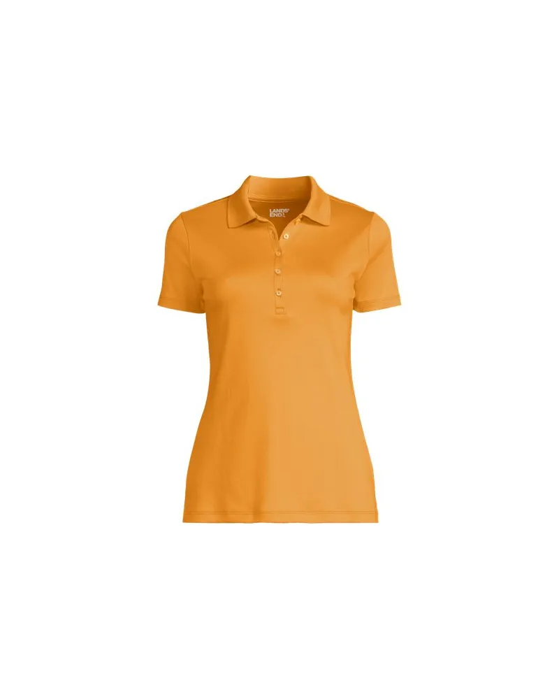 Lands' End Supima-Poloshirt, Damen, Größe plus, Orange, Baumwolle, by Orange