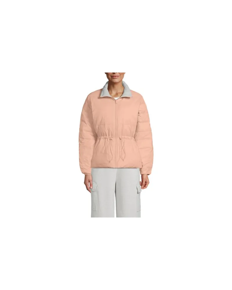 Lands' End Daunen-Wendejacke WANDERWEIGHT™ Verstaubar Ultraleicht, Damen, Größe petite, Pink, Nylon, by Pink