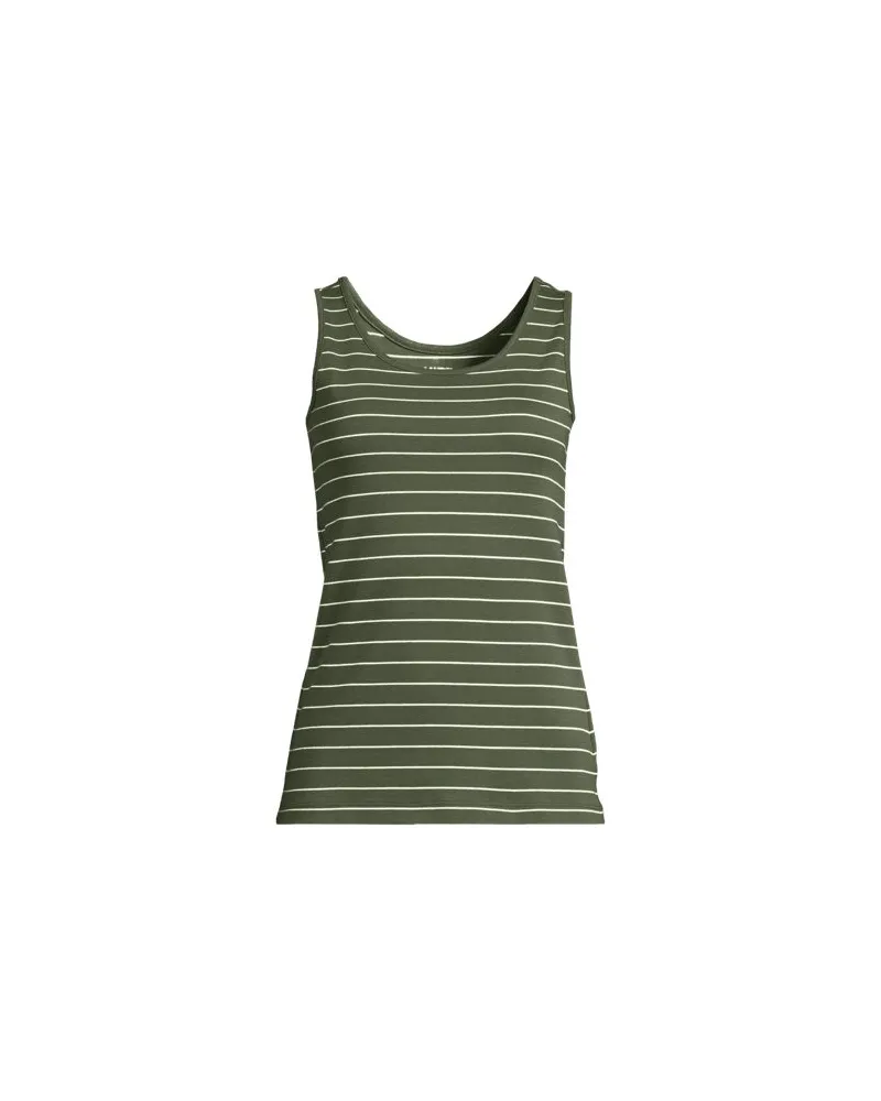 Lands' End Baumwoll-Top, Damen, Größe:32-34 petite, Grün, Baumwolle, by Grün