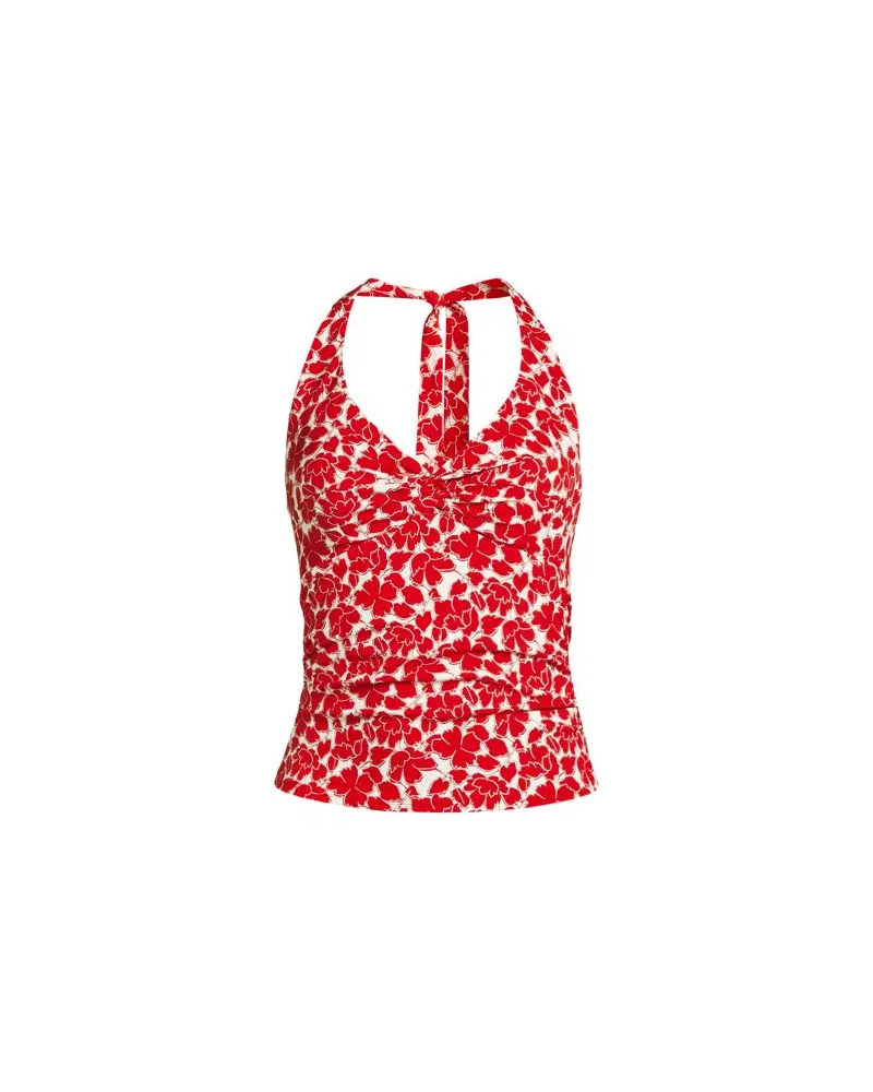 Lands' End Neckholder-Tankinitop, Damen, Größe regular, Rot, Nylon-Mischung, by Rot