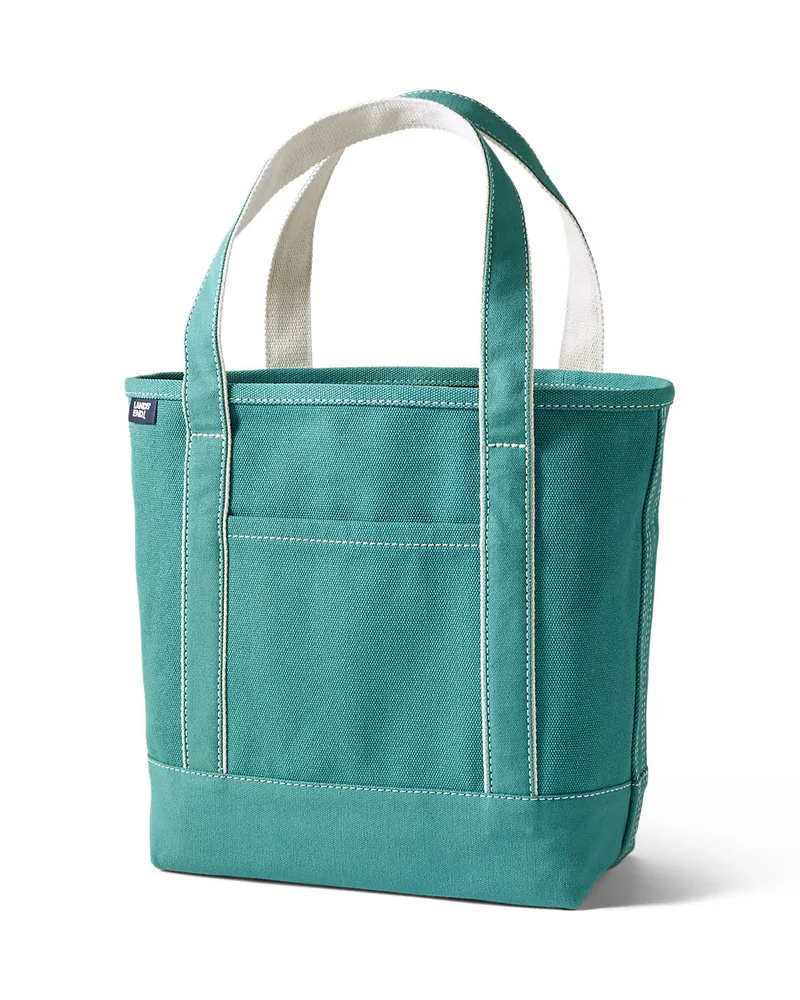 Lands' End Mittelgroße Canvastasche, Damen, Größe:null regular, Blau, Baumwolle, by Blau