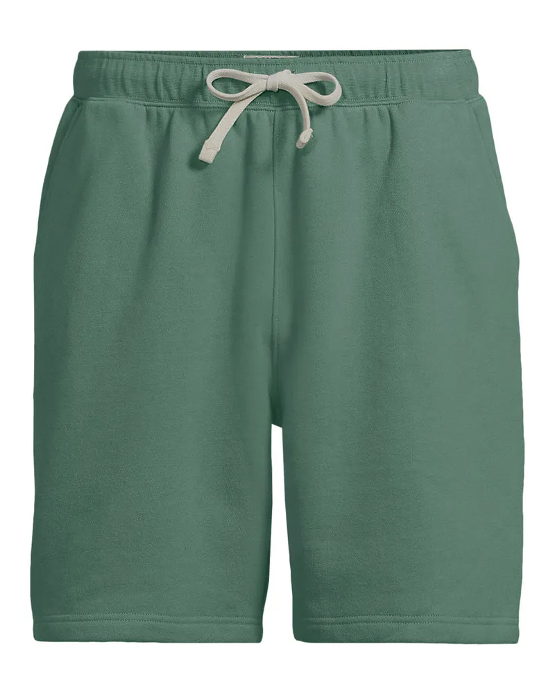 Lands' End Serious Sweats Shorts, Herren, GrÃ¶ÃŸe regular, GrÃ¼n, Baumwoll-Mischung/Polyester-Mischung, by Grã¼n