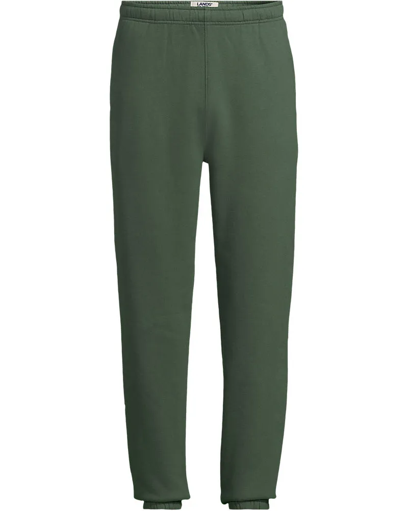 Lands' End Serious Sweats Jogginghose, Herren, Größe regular, Grün, Baumwoll-Mischung/Polyester-Mischung, by Grün