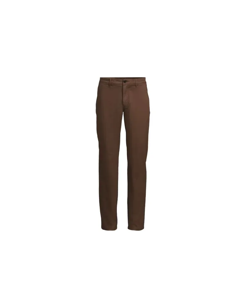 Lands' End Chino-Hose, Slim Fit, Herren, Größe regular, Braun, Baumwolle/Baumwoll-Mischung, by Braun