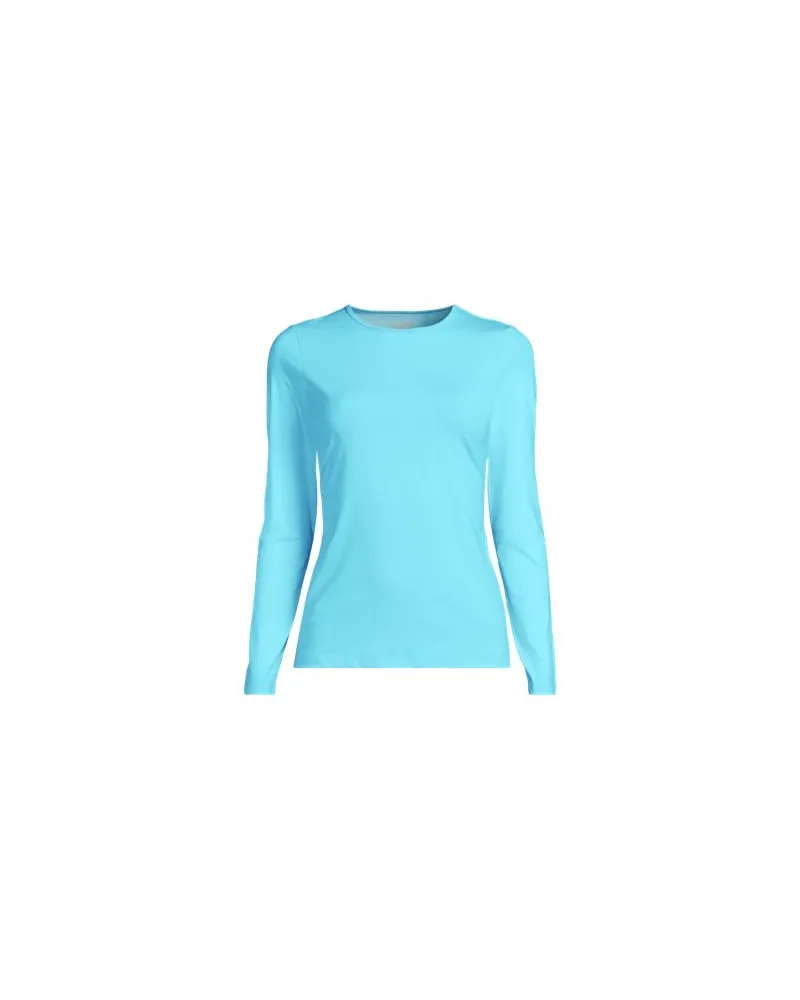 Lands' End Badeshirt, Damen, Größe:44-46 regular, Blau, Nylon-Mischung, by Blau