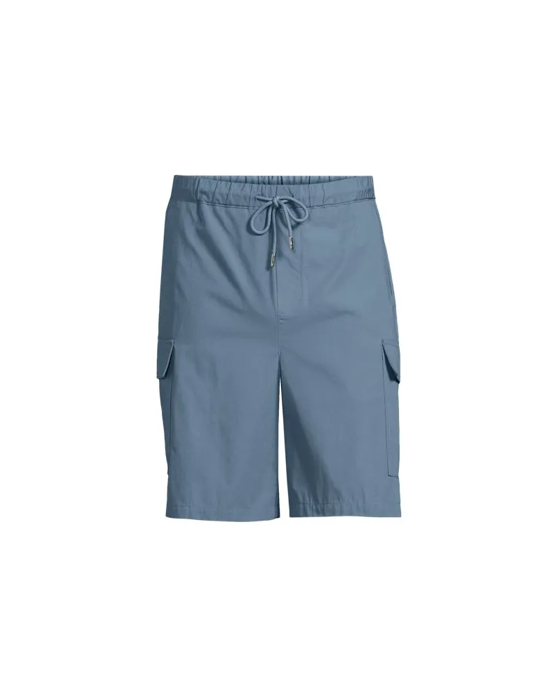 Lands' End Cargo-Shorts mit Schlupfbund, Herren, Größe:56-58 regular, Blau, Baumwolle/Leinen, by Blau