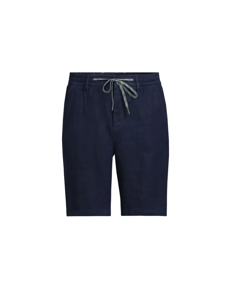 Lands' End Shorts aus reinem Leinen, Herren, Größe regular, Blau, by Blau