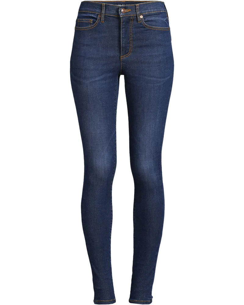 Lands' End Skinny Fit Jeans High Waist, Damen, Größe petite, Blau, Baumwoll-Mischung, by Blau