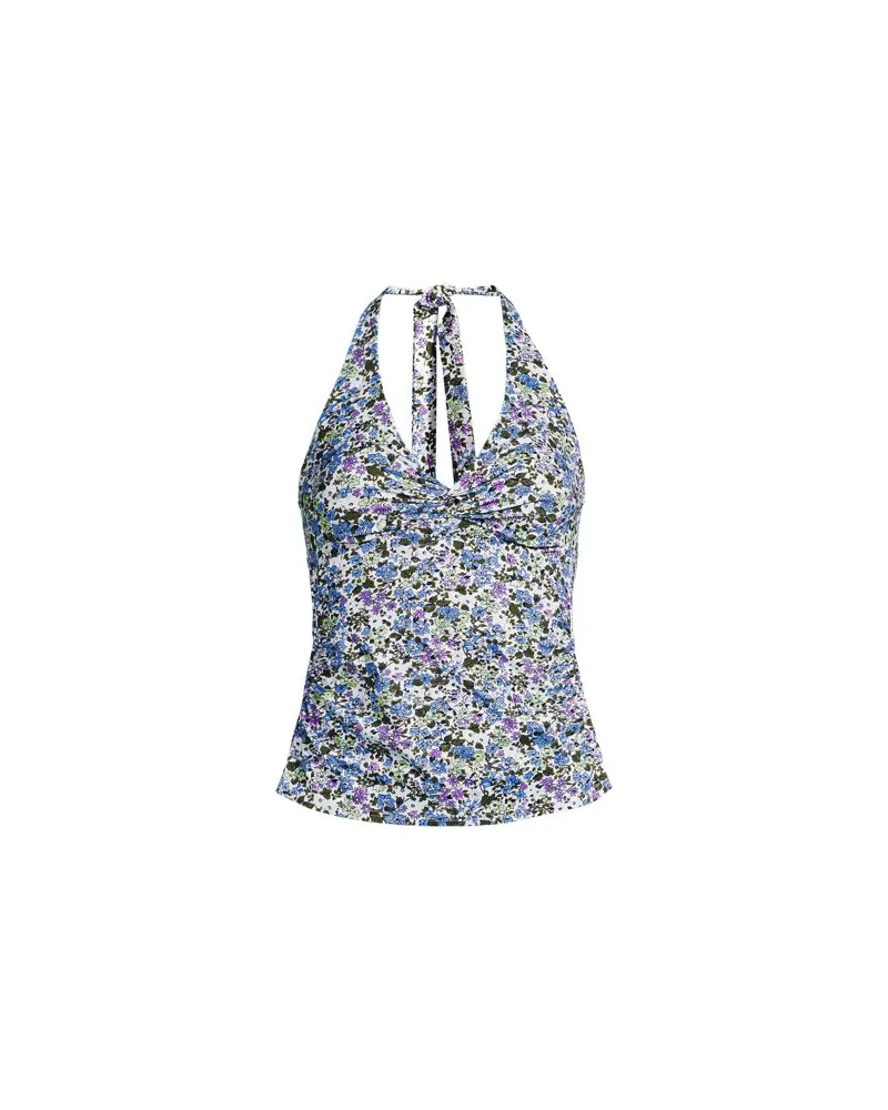 Lands' End Neckholder-Tankinitop, Damen, Größe plus, Weiß, Nylon-Mischung, by Weiß