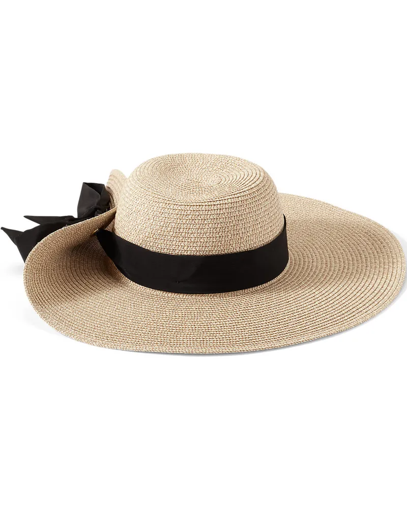 Lands' End Stroh-Hut mit breitem Rand, Damen, Größe regular, Weiß, by Weiß