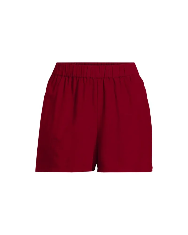Lands' End Dehnbund-Shorts, Damen, Größe:40-42 regular, Rot, Baumwolle/Viskose/Baumwoll-Mischung, by Rot