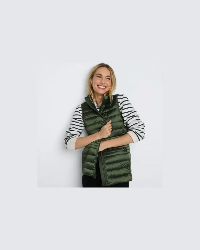 Lands' End Daunenweste WANDERWEIGHT Verstaubar Ultraleicht, Damen, Größe:40-42 petite, Grün, Nylon, by Grün