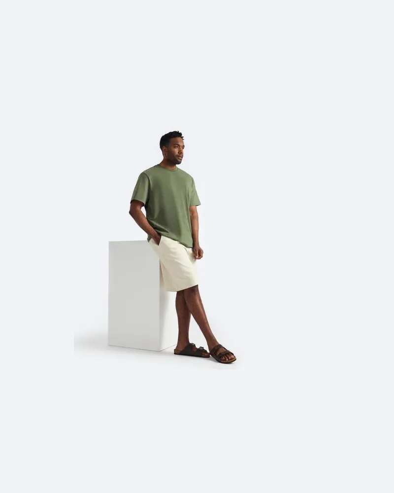 Lands' End Jersey-Shorts Super Soft, Herren, Größe:44-46 regular, Weiß, Baumwolle/Polyester/Baumwoll-Mischung, by Weiß
