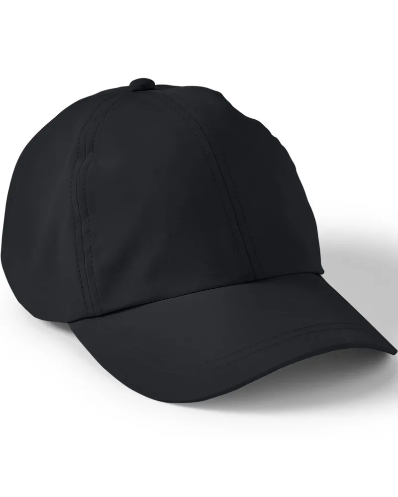 Lands' End Performance-Baseballkappe mit UPF 50 Sonnenschutz, Herren, Größe regular, Schwarz, Elasthan/Polyester-Mischung, by Schwarz