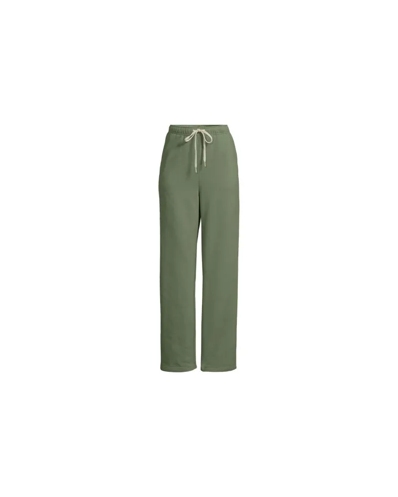 Lands' End Jogginghose mit geradem Bein SERIOUS SWEATS, Damen, Größe tall, Grün, Baumwoll-Mischung/Polyester-Mischung, by Grün