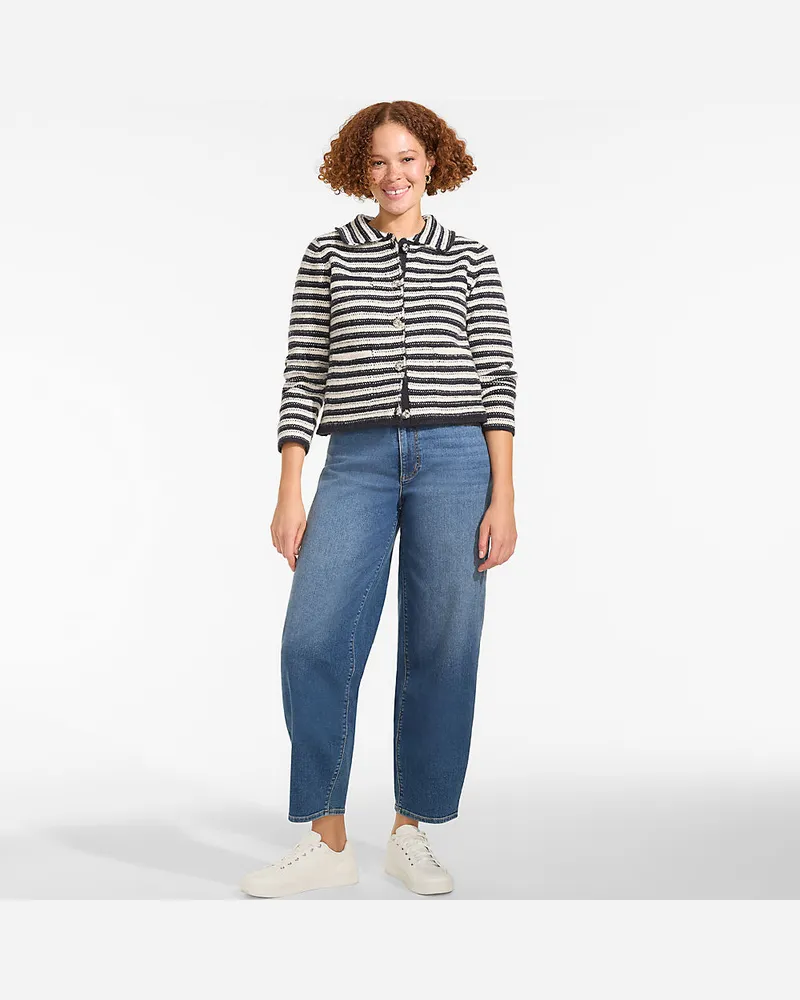 Lands' End Soft Touch Jacke, Damen, Größe regular, Blau, Polyester/Polyester-Mischung, by Blau
