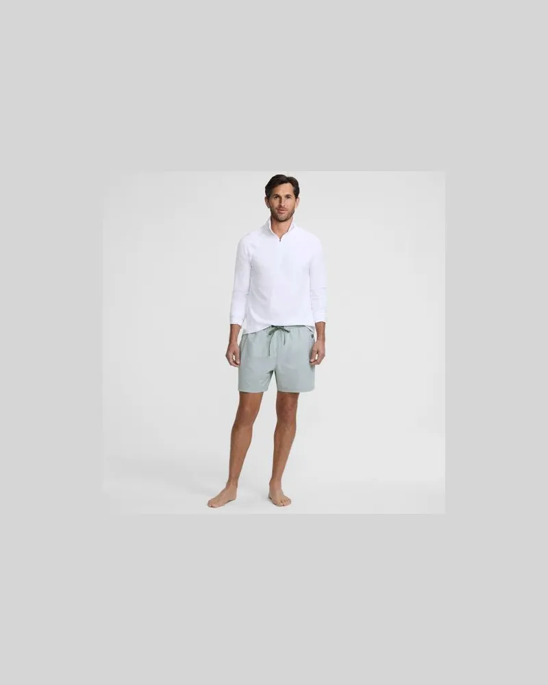 Lands' End Badeshorts mit Hydroliner, 18 cm, Herren, Größe regular, Grün, by Grün