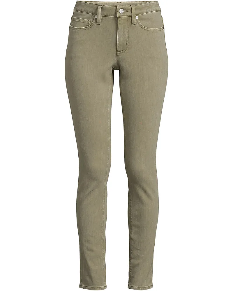 Lands' End Farbige Slim Fit 360° Stretch Jeans, Damen, Größe plus, Grün, Baumwoll-Mischung, by Grün