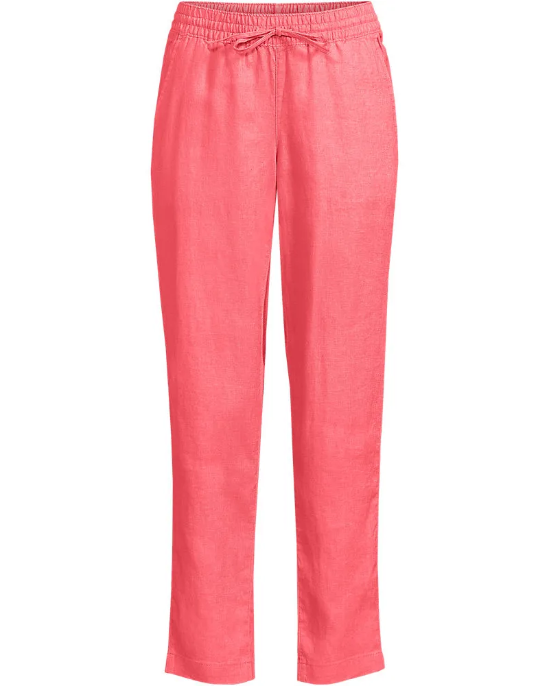 Lands' End Leinen-Jogginghose, Damen, Größe regular, Pink, Leinen, by Pink