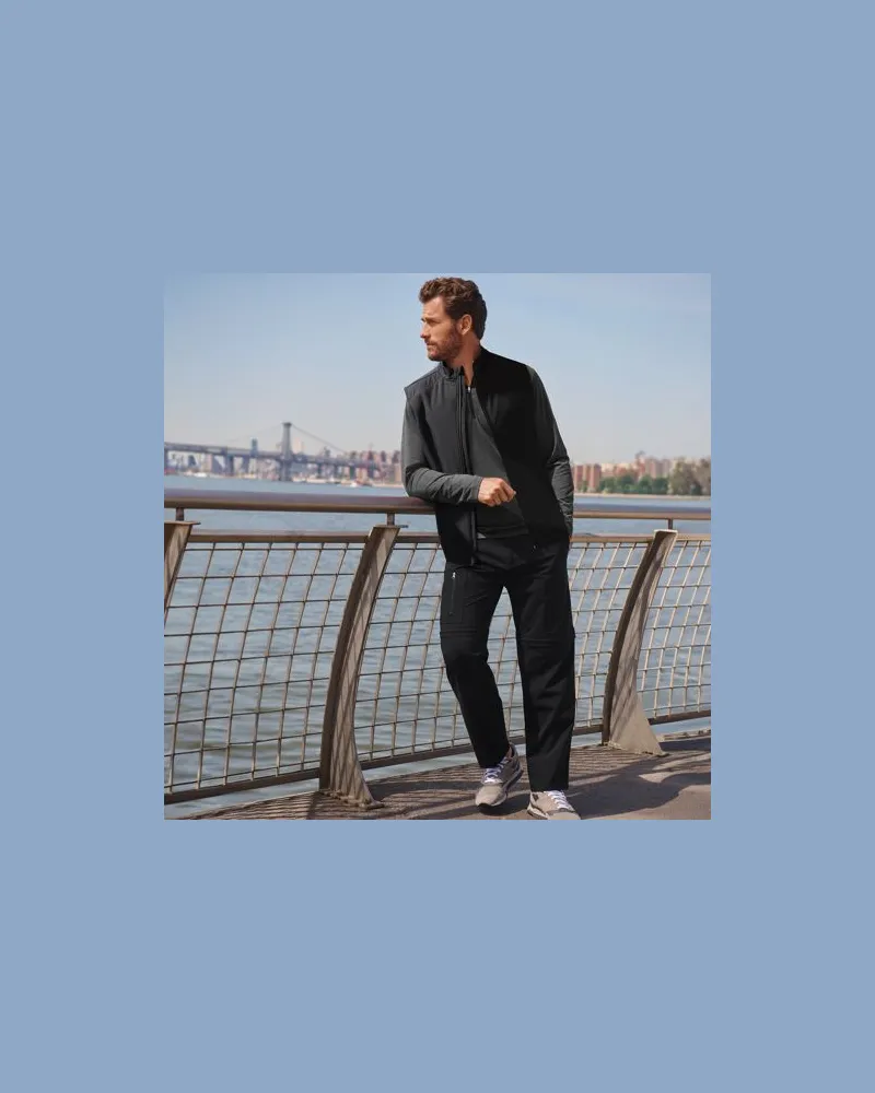 Lands' End Trekking-Weste, Herren, Größe:60 regular, Schwarz, Polyester, by Schwarz