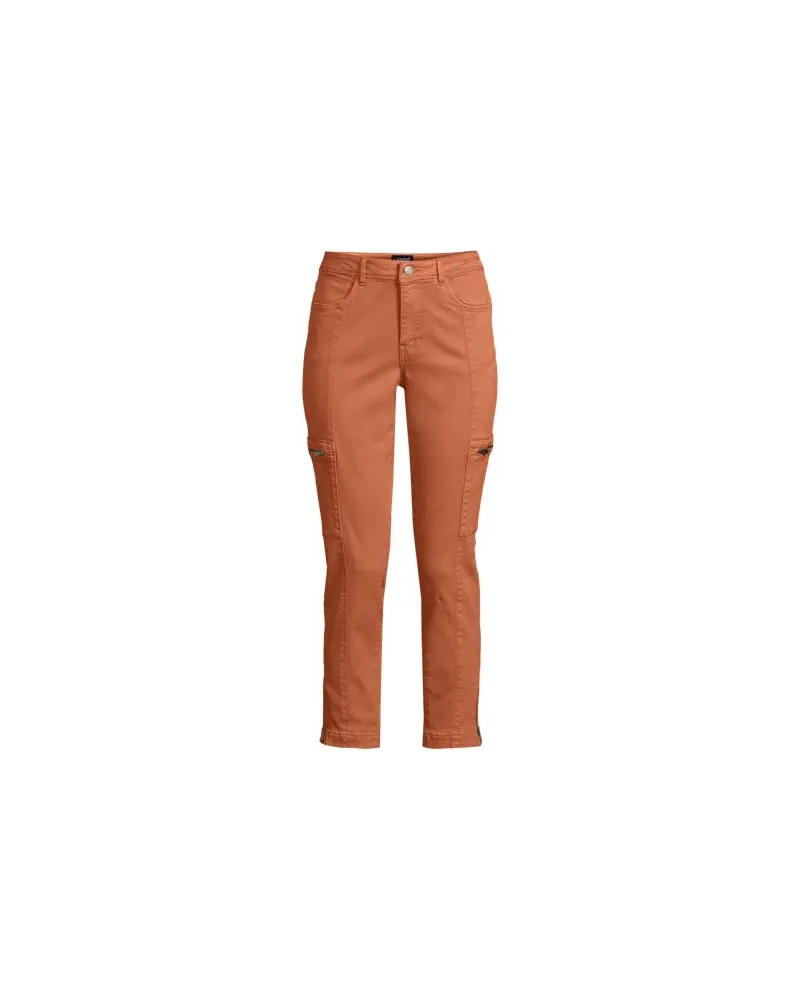 Lands' End Utility-Cargojeans, Damen, Größe regular, Orange, Baumwoll-Mischung, by Orange