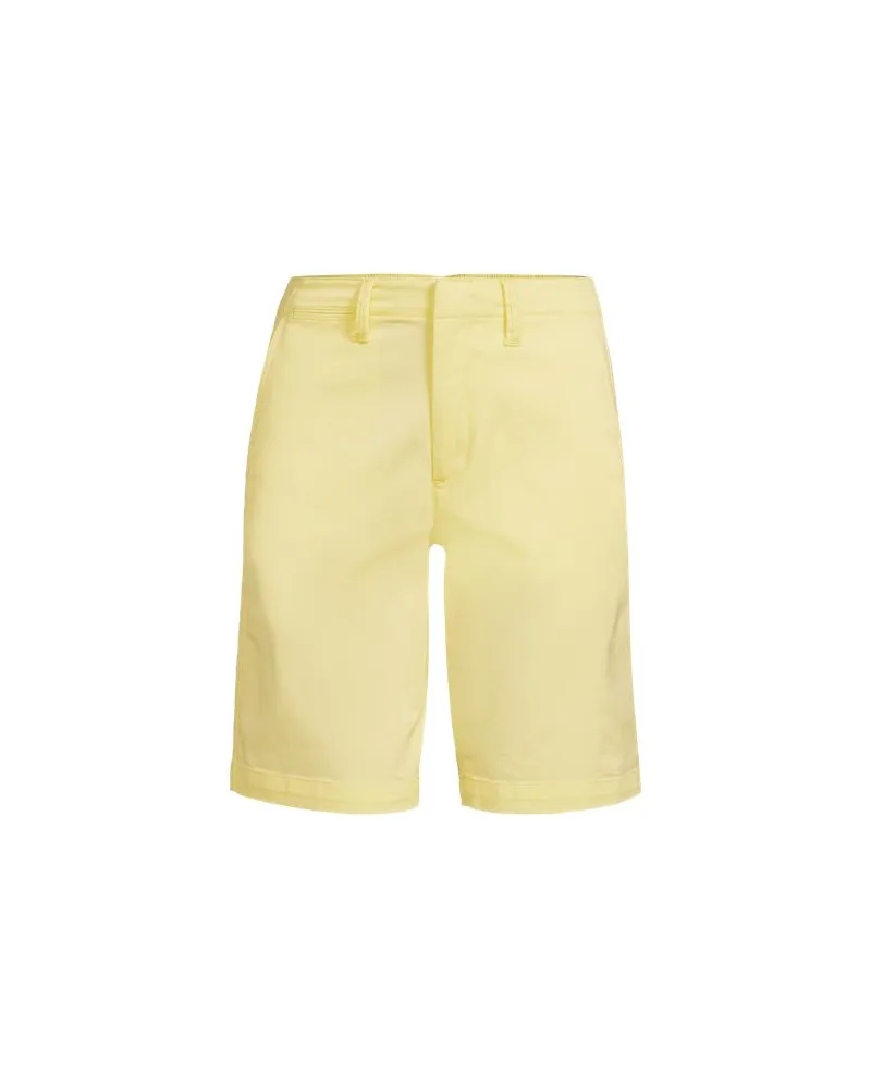 Lands' End Chino-Bermudas 25 cm, Damen, Größe:34 regular, Gelb, by Gelb