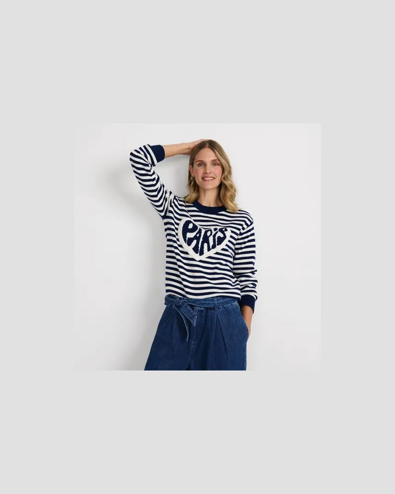 Lands' End Jacquard-Pullover DRIFTER, Damen, Größe:44-46 regular, Sonstige, Baumwolle, by Sonstige