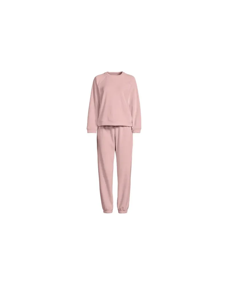 Lands' End Pyjama-Set aus Samt, Damen, Größe:44-46 petite, Pink, Polyester/Polyester-Mischung, by Pink