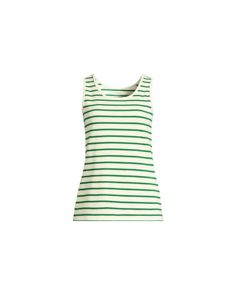 Lands' End Baumwoll-Top, Damen, Größe:40-42 petite, Grün, Baumwolle, by Grün