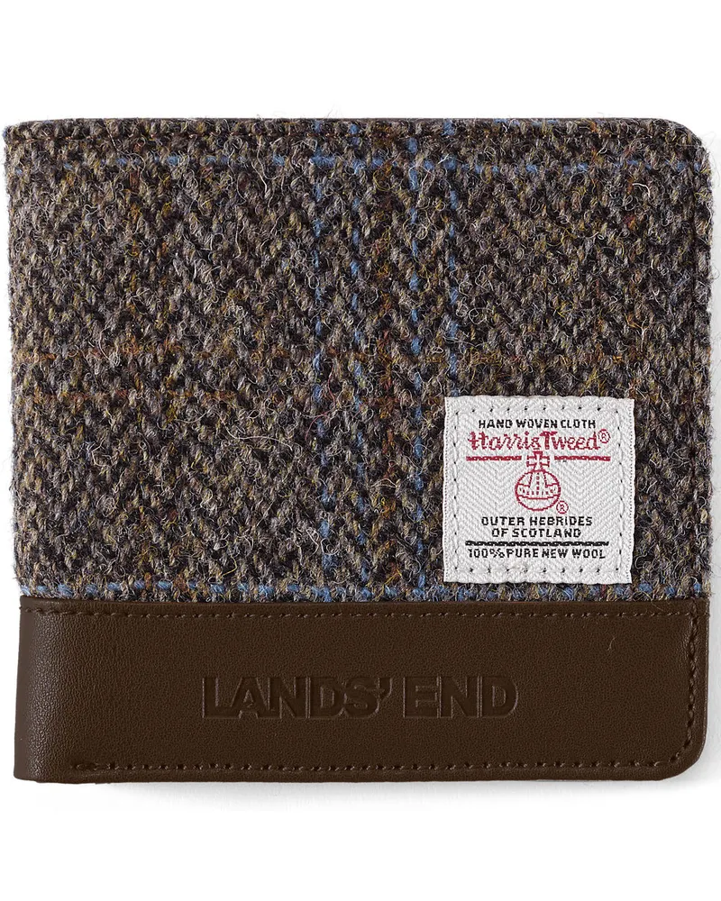 Lands' End Harris Tweed Portemonnaie, Damen, Größe:null regular, Braun, Wolle, by Braun