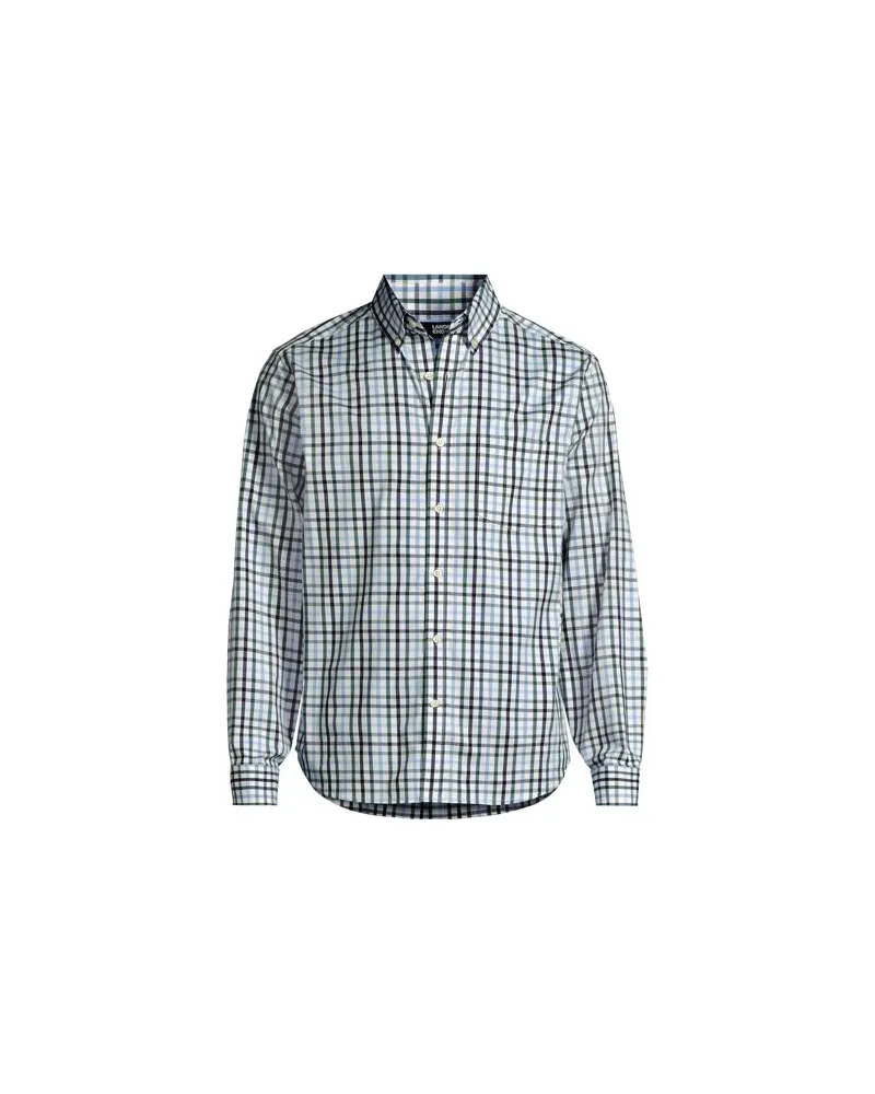 Lands' End Ultimativ-Hemd, Classic Fit, Herren, Größe:60 regular, Grün, Elasthan/Baumwoll-Mischung/Polyester-Mischung, by Grün